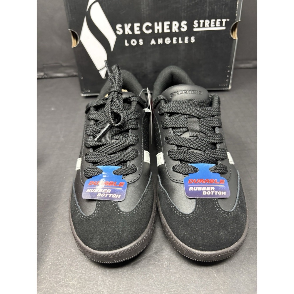 Skechers Los Angeles Zinger Street Black & White Sneaker 405730L, Youth Kids 2 - Picture 2 of 6